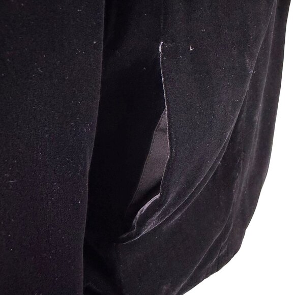 J Jill Womens Black Blend Velvet Blazer  Lined Single Button Sz XS Petite - Picture 7 of 11